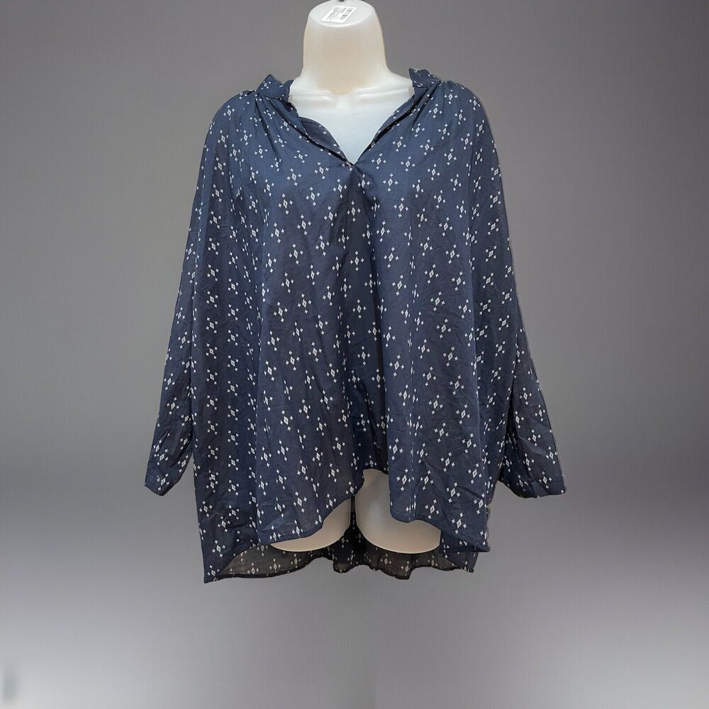 NWT H & M Oversized Tunic Hi-Low Hem Lightweight Cotton Raglan/3/4 Sleeve Size 8